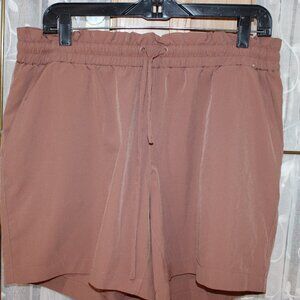 Mondetta Performance Luxury Women Shorts Bundle of 2 Salmon & Purple Elastic WaI